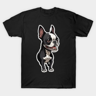 Boston terrier Smiles T-Shirt